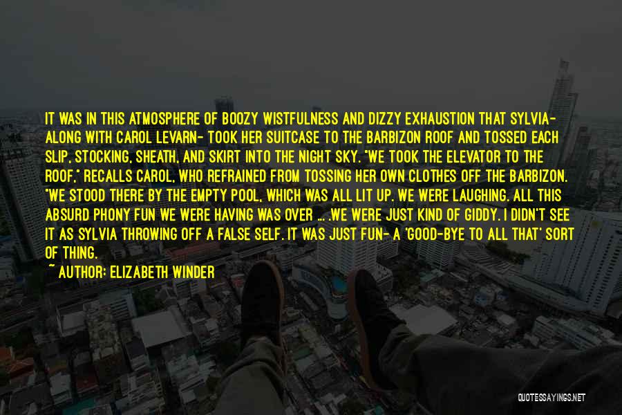 Having A Good Night Quotes By Elizabeth Winder