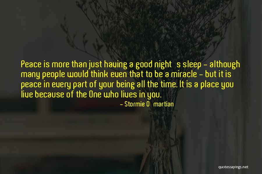 Having A Good Night Sleep Quotes By Stormie O'martian Having A Good Night Sleep Quotes By Stormie O'martian