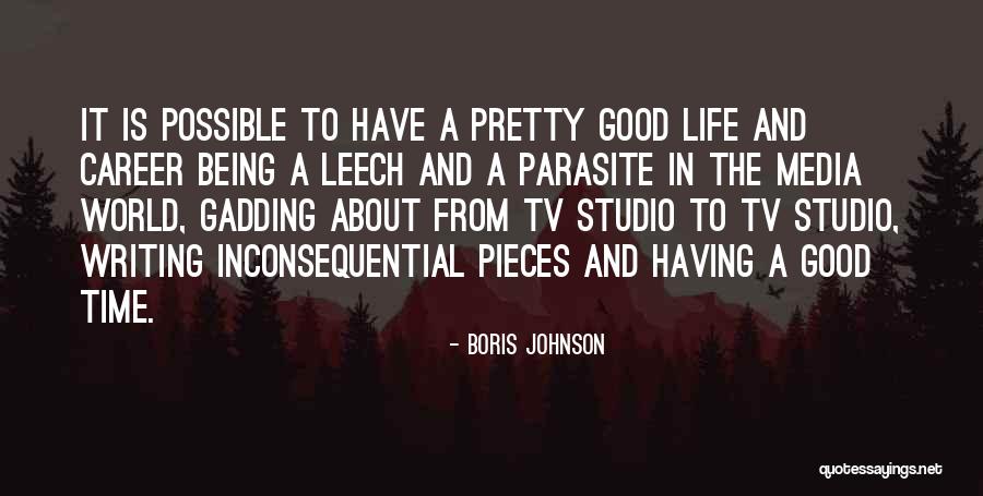 Having A Good Time Quotes By Boris Johnson