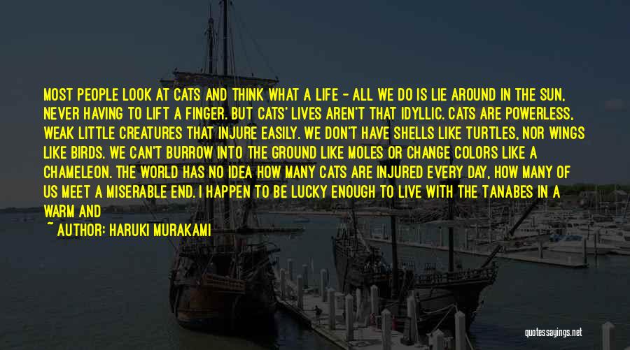 Having A Lucky Life Quotes By Haruki Murakami