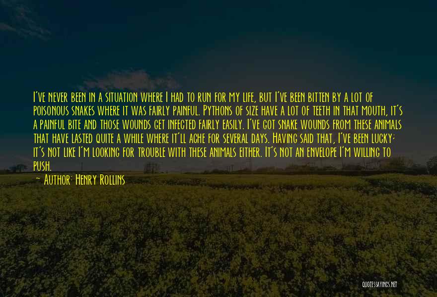 Having A Lucky Life Quotes By Henry Rollins