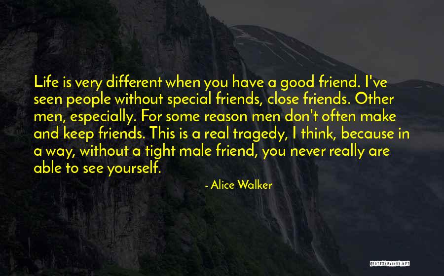 Having A Male Best Friend Quotes By Alice Walker