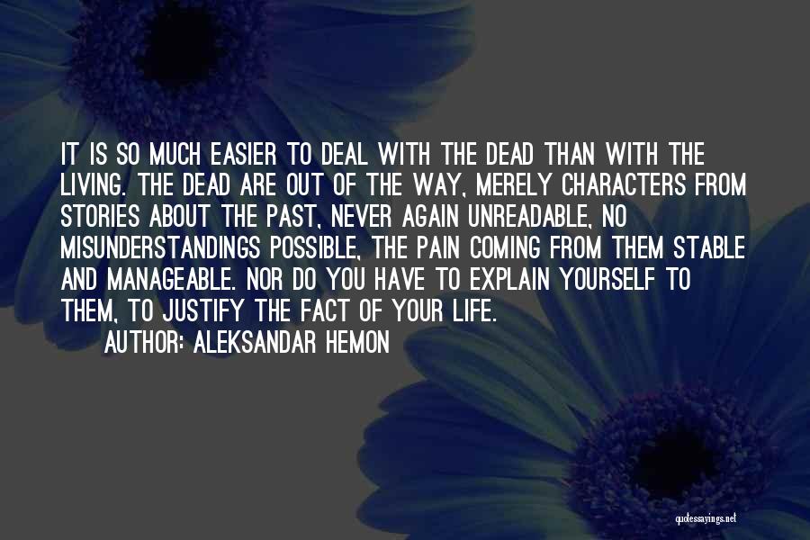 Having A Stable Life Quotes By Aleksandar Hemon