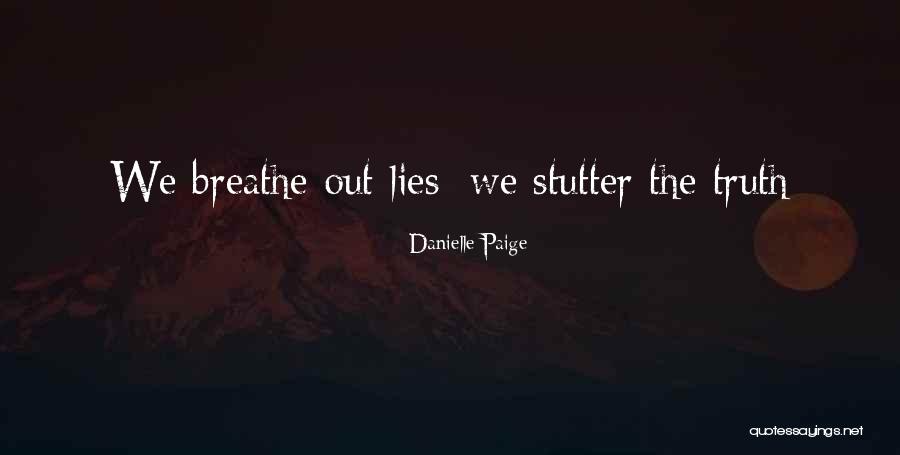 Having A Stutter Quotes By Danielle Paige