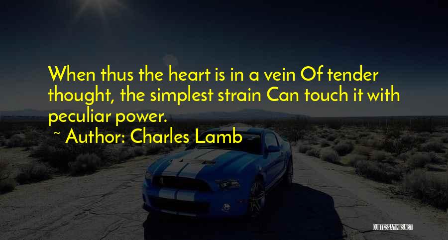 Having A Tender Heart Quotes By Charles Lamb