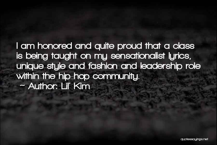 Having A Unique Style Quotes By Lil' Kim