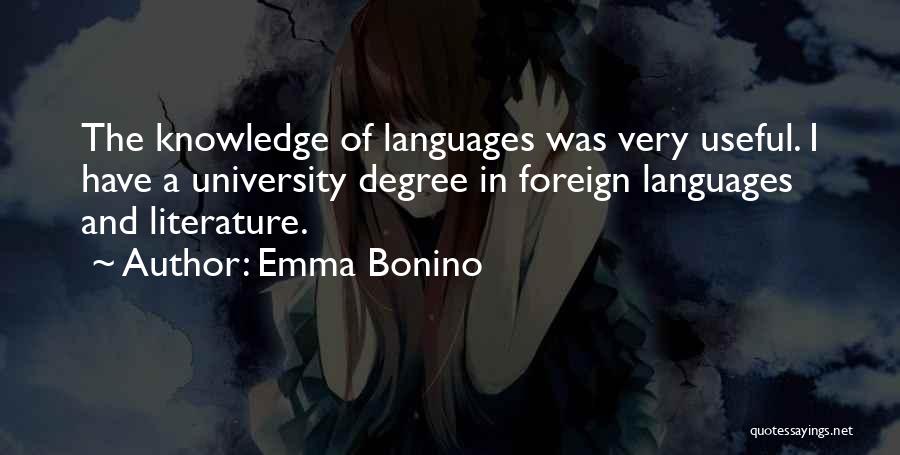 Having A University Degree Quotes By Emma Bonino