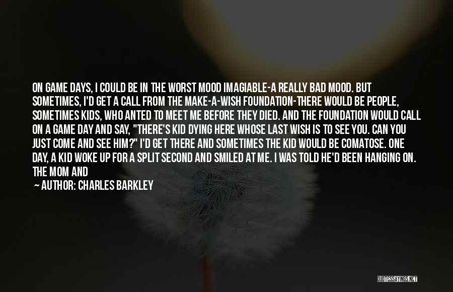 Having A Wonderful Day Quotes By Charles Barkley