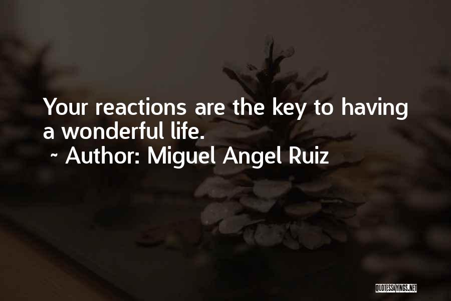 Having A Wonderful Life Quotes By Miguel Angel Ruiz