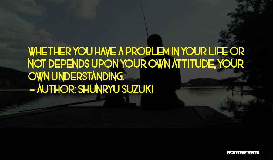 Having An Attitude Problem Quotes By Shunryu Suzuki