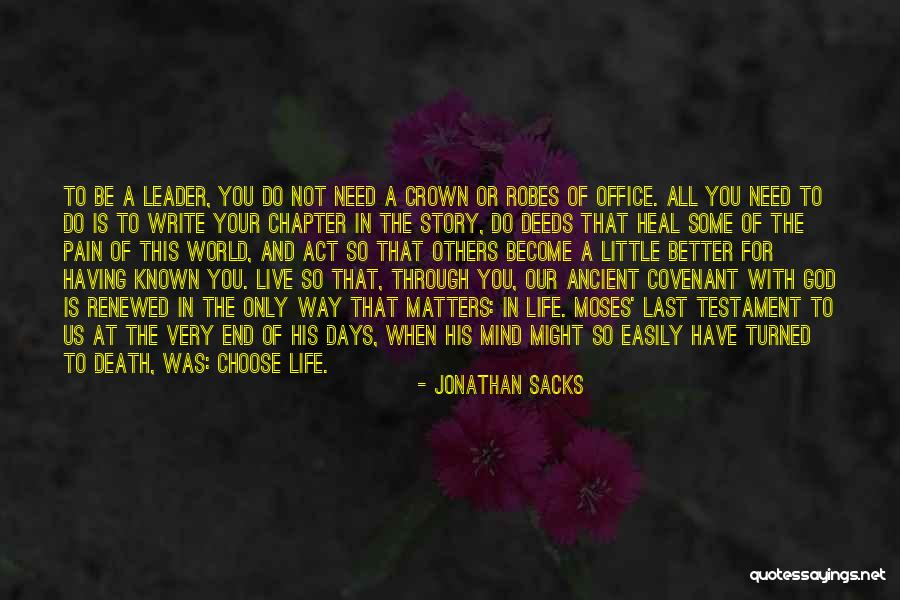 Having Better Days Quotes By Jonathan Sacks