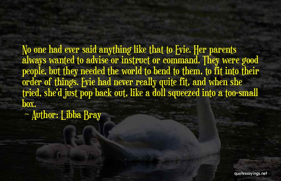 Having Both Parents Quotes By Libba Bray