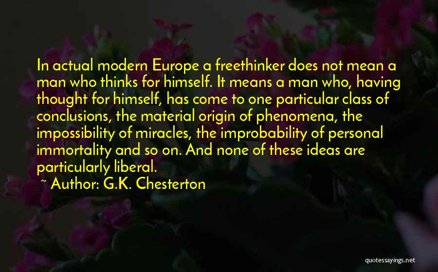 Having Class Quotes By G.K. Chesterton