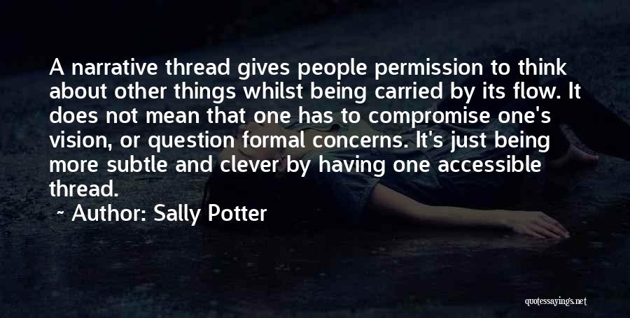 Having Concerns Quotes By Sally Potter