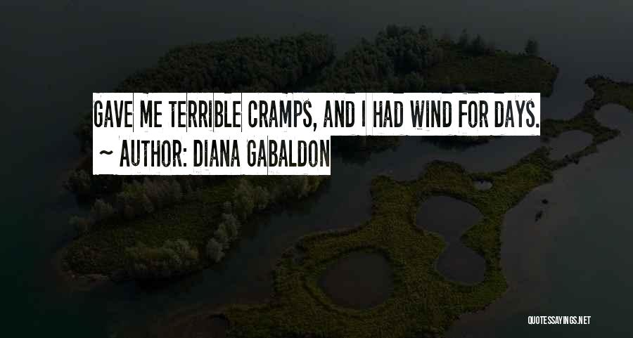 Having Cramps Quotes By Diana Gabaldon