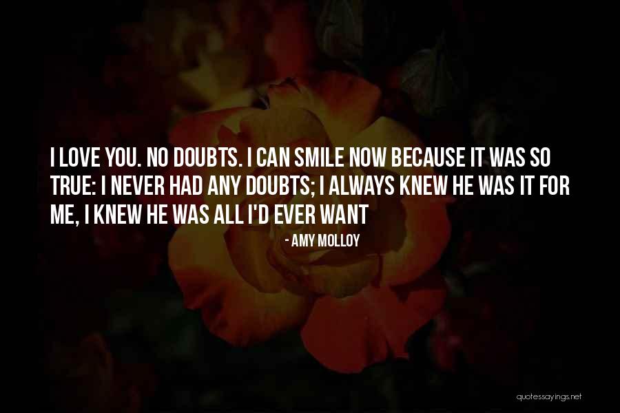 Having Doubts In Love Quotes By Amy Molloy