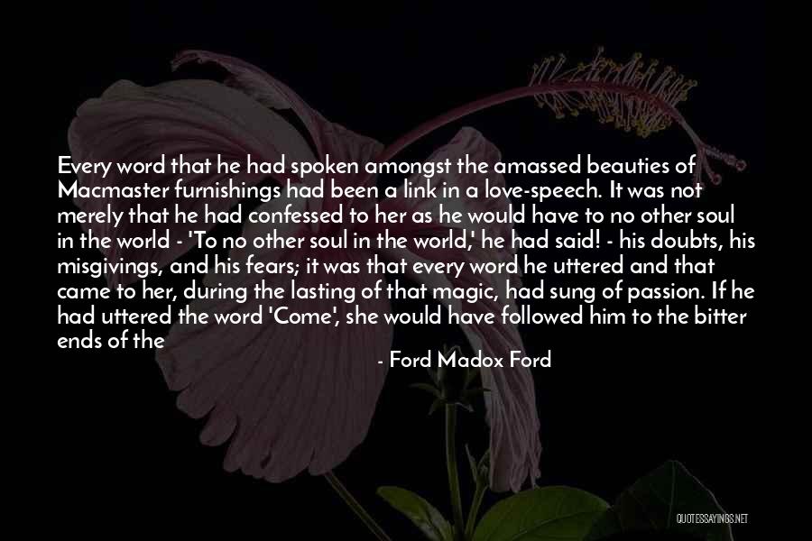 Having Doubts In Love Quotes By Ford Madox Ford