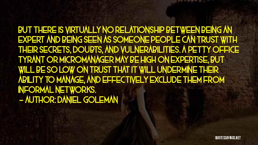 Having Doubts Relationship Quotes By Daniel Goleman