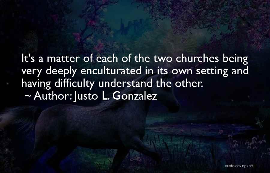 Having Each Other Quotes By Justo L. Gonzalez