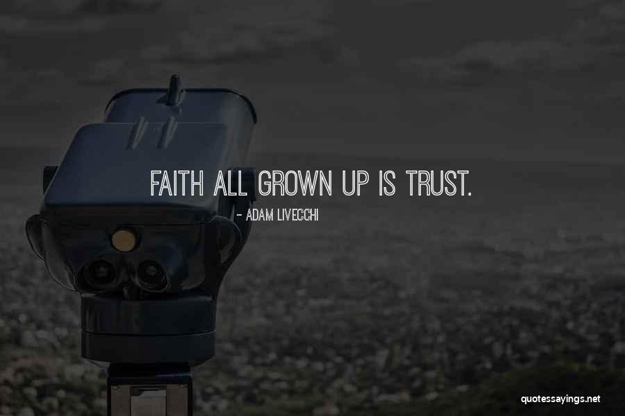 Having Faith And Trusting God Quotes By Adam LiVecchi