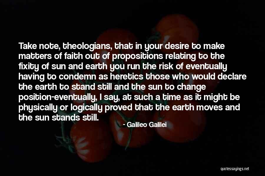 Having Faith Quotes By Galileo Galilei