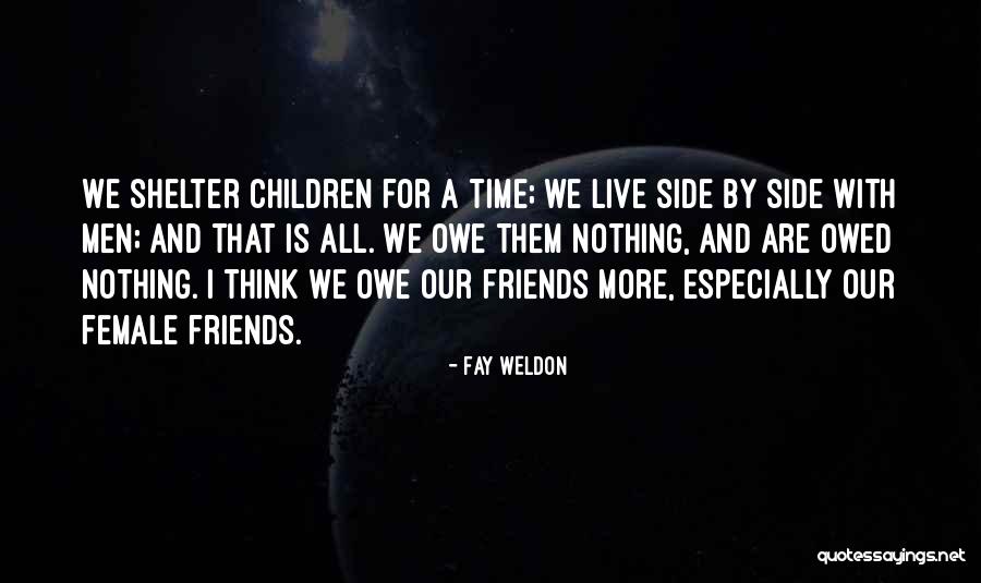 Having Friends By Your Side Quotes By Fay Weldon