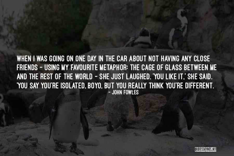 Having Friends Like You Quotes By John Fowles