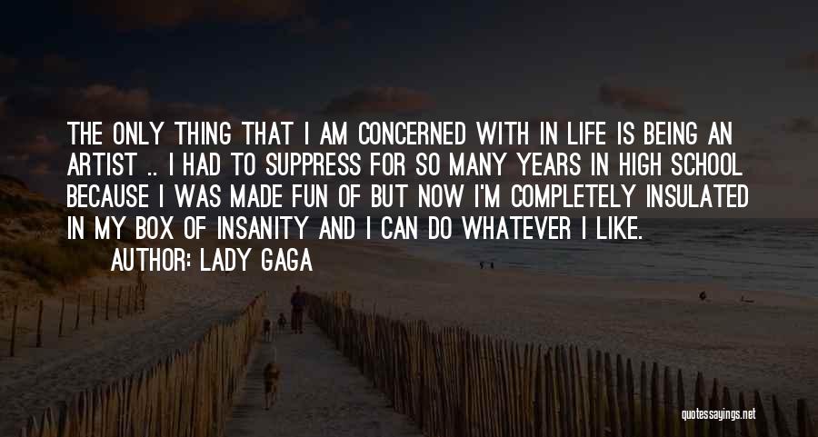 Having Fun In High School Quotes By Lady Gaga
