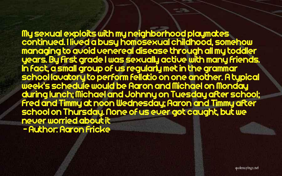 Having Fun In School Quotes By Aaron Fricke