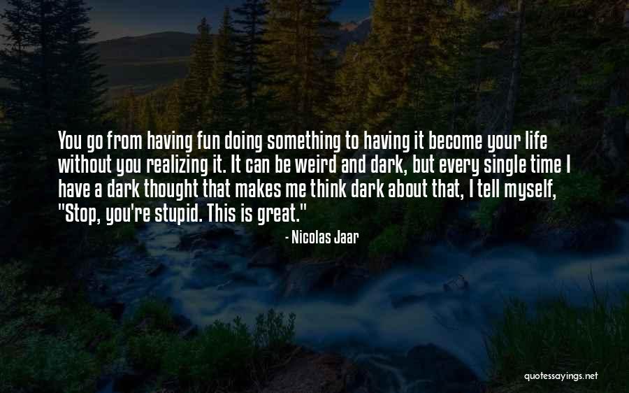 Having Fun Life Quotes By Nicolas Jaar