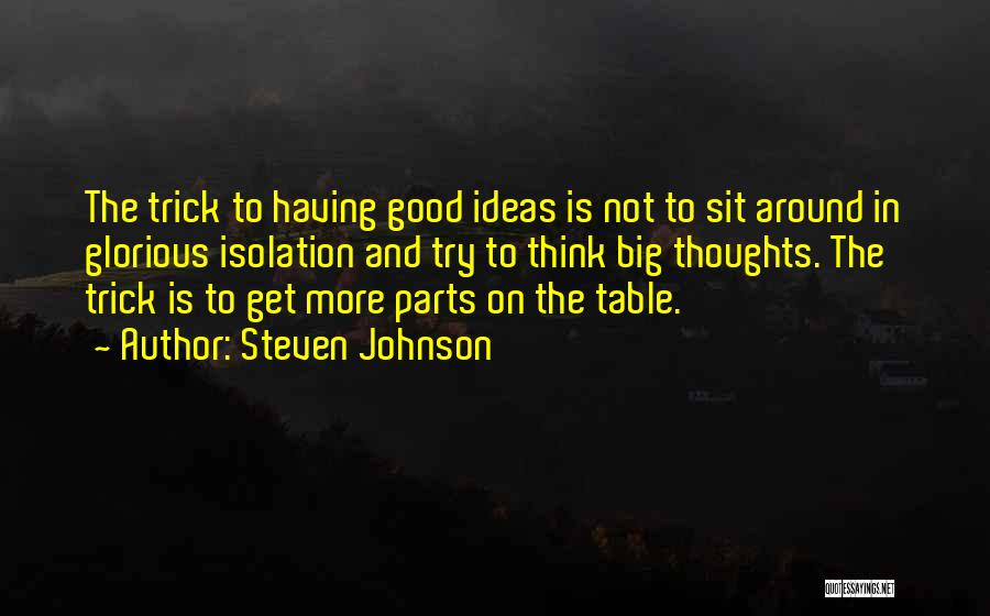 Having Good Ideas Quotes By Steven Johnson