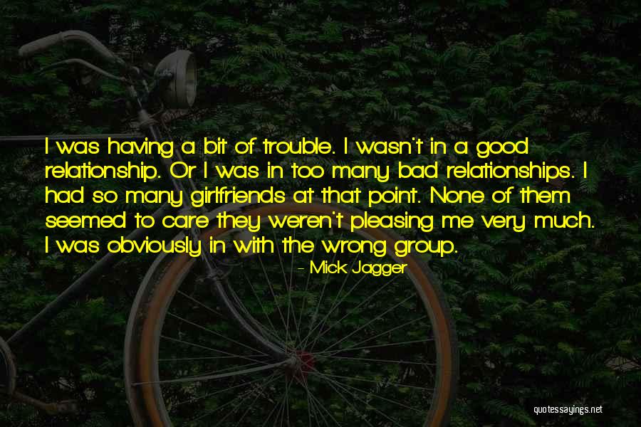 Having Good Relationship Quotes By Mick Jagger Having Good Relationship Quotes By Mick Jagger