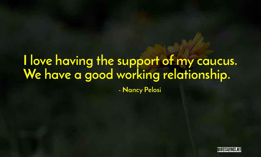 Having Good Relationship Quotes By Nancy Pelosi Having Good Relationship Quotes By Nancy Pelosi