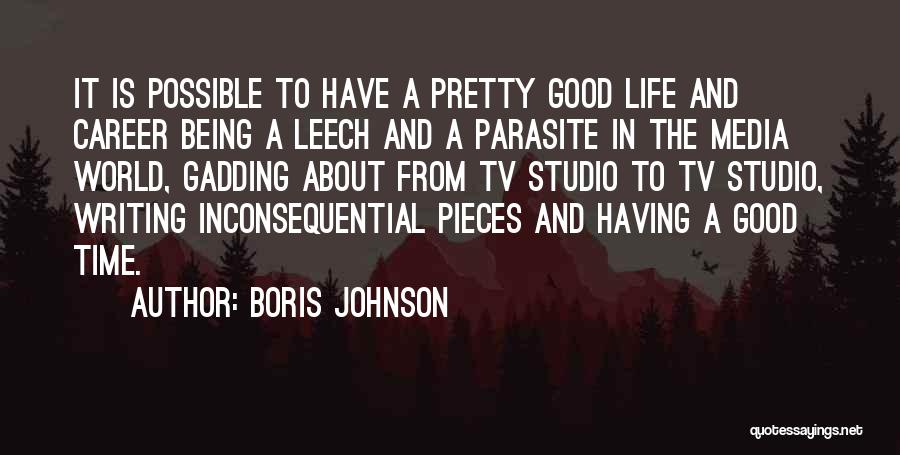 Having Good Time Quotes By Boris Johnson