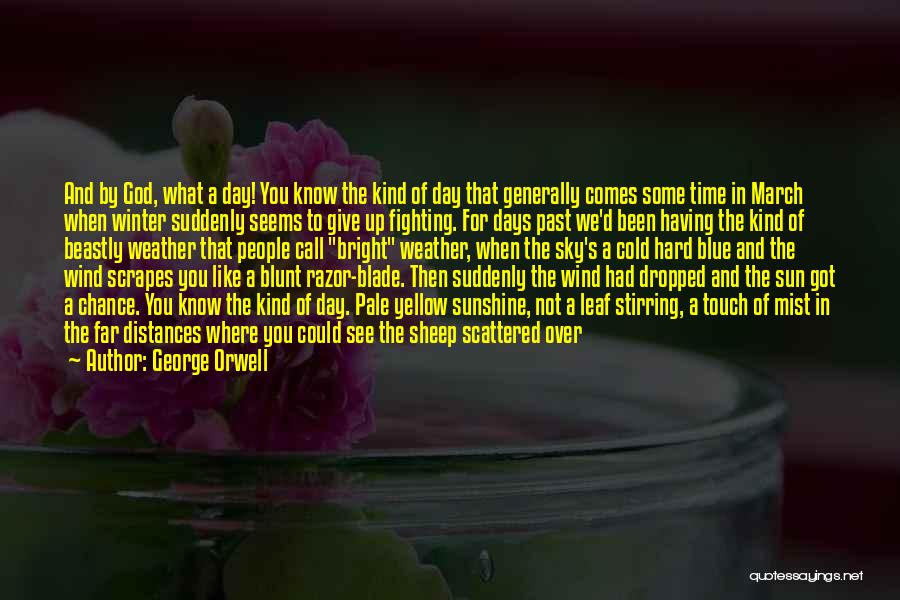 Having Hard Day Quotes By George Orwell