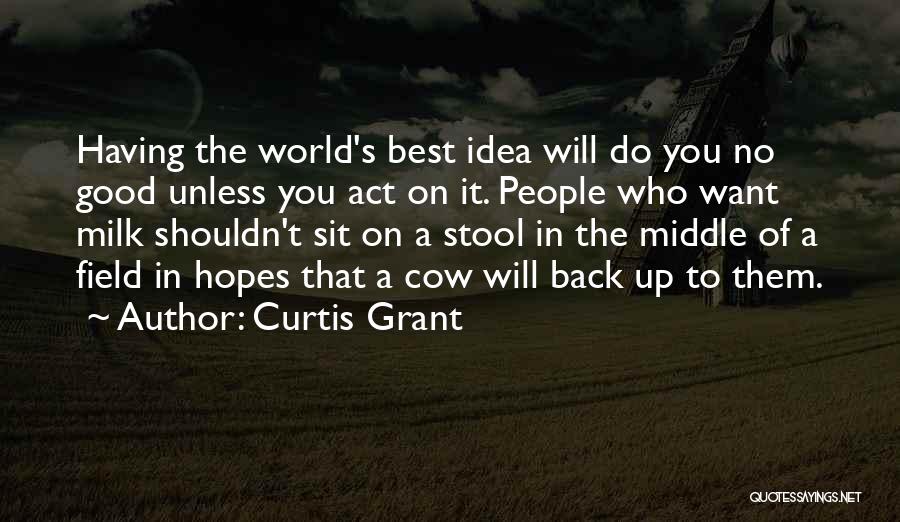 Having Ideas Quotes By Curtis Grant