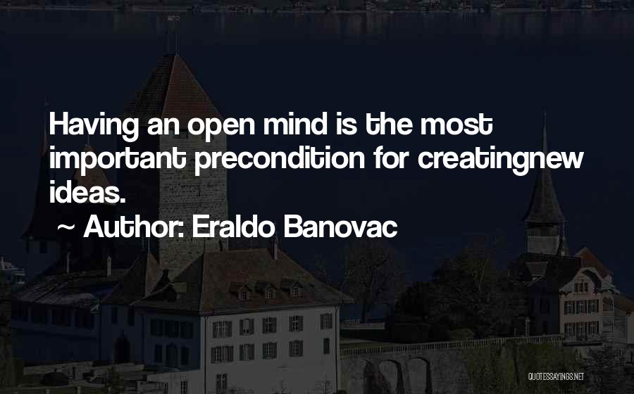 Having Ideas Quotes By Eraldo Banovac