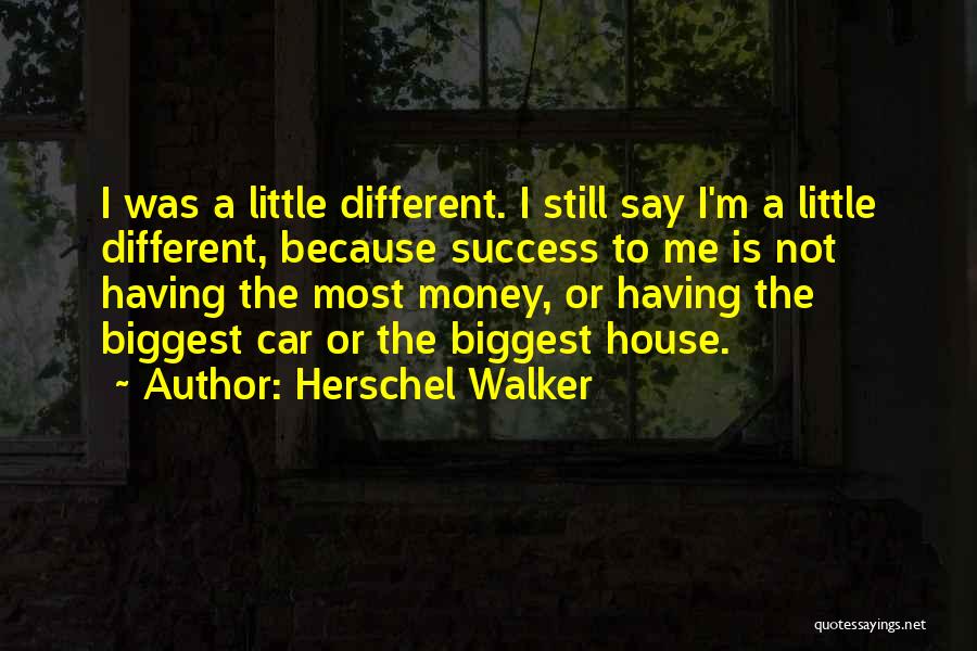 Having Little Money Quotes By Herschel Walker