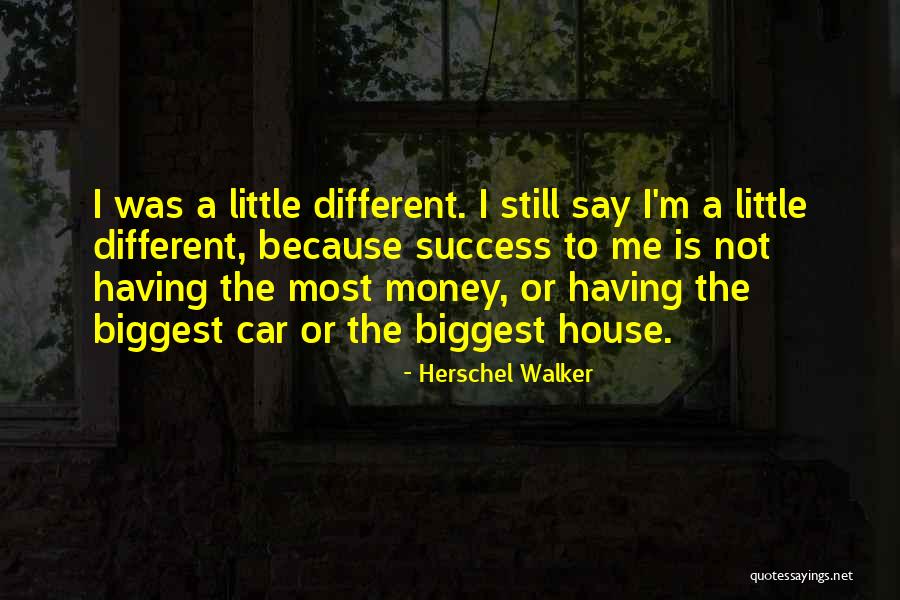 Having Little Money Quotes By Herschel Walker