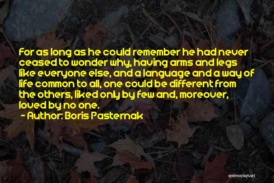 Having Long Legs Quotes By Boris Pasternak