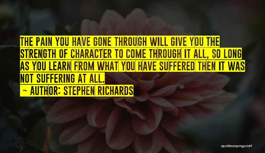 Having Mental Strength Quotes By Stephen Richards