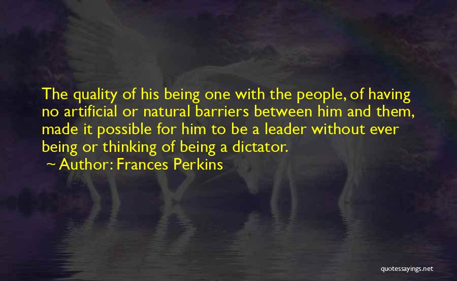 Having No One Quotes By Frances Perkins