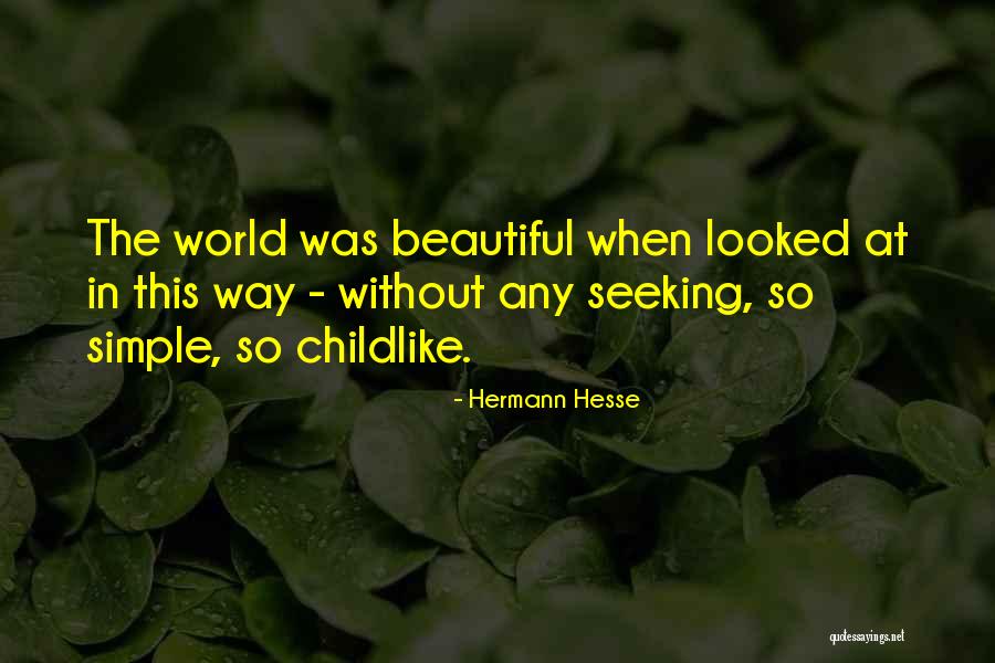 Having Simple Beauty Quotes By Hermann Hesse