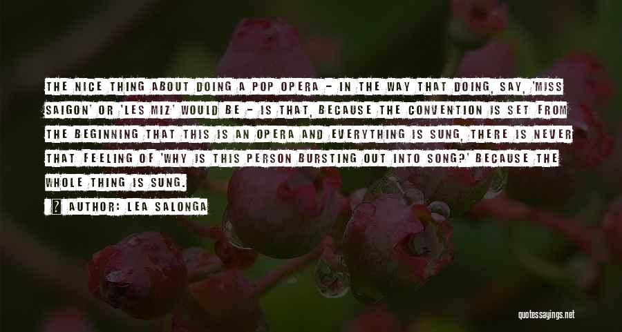 Having Something Nice To Say Quotes By Lea Salonga