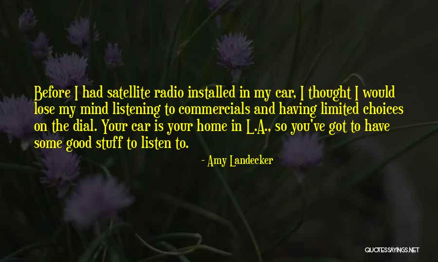 Having Stuff On Your Mind Quotes By Amy Landecker Having Stuff On Your Mind Quotes By Amy Landecker