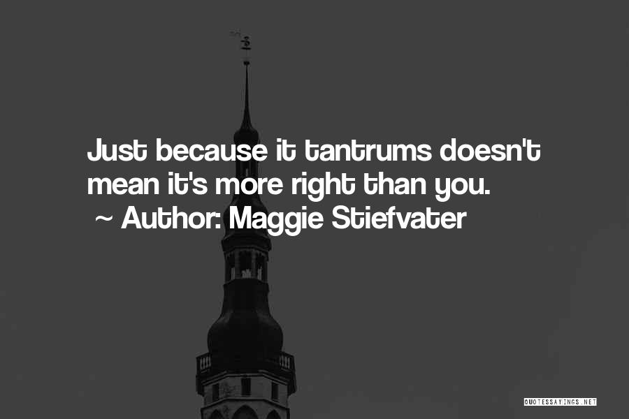 Having Tantrums Quotes By Maggie Stiefvater