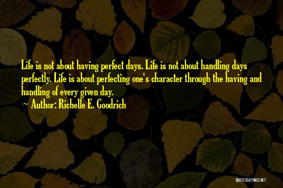 Having The Perfect Day Quotes By Richelle E. Goodrich