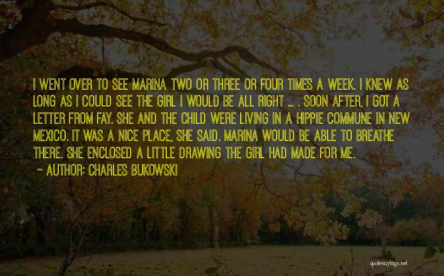 Having The Right Girl Quotes By Charles Bukowski