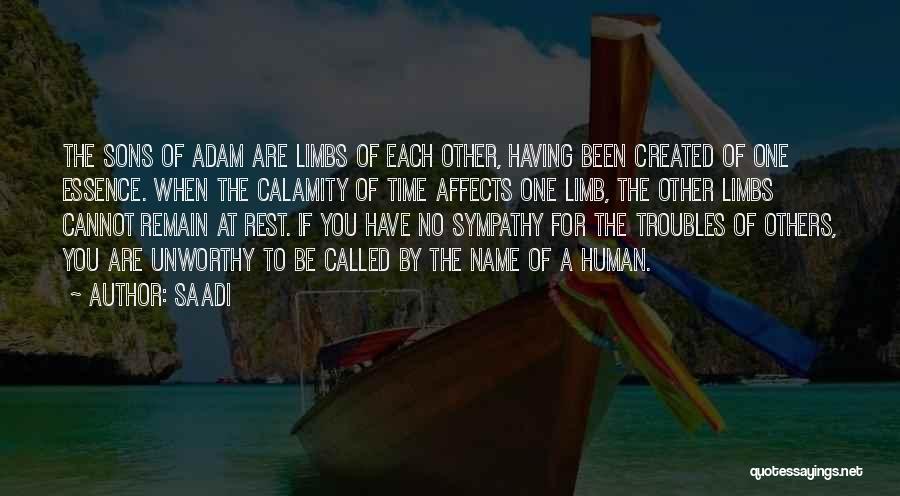Having Time For Each Other Quotes By Saadi