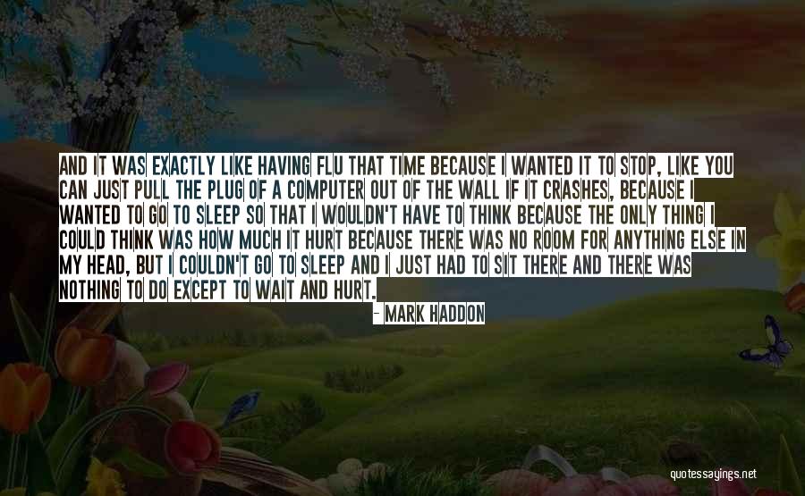 Having Time To Think Quotes By Mark Haddon